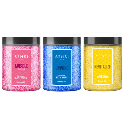 Sensi CBD 1000mg CBD Infused Bath Salts - 700g (BUY 1 GET 1 FREE) - Flavour: Deep Sleep