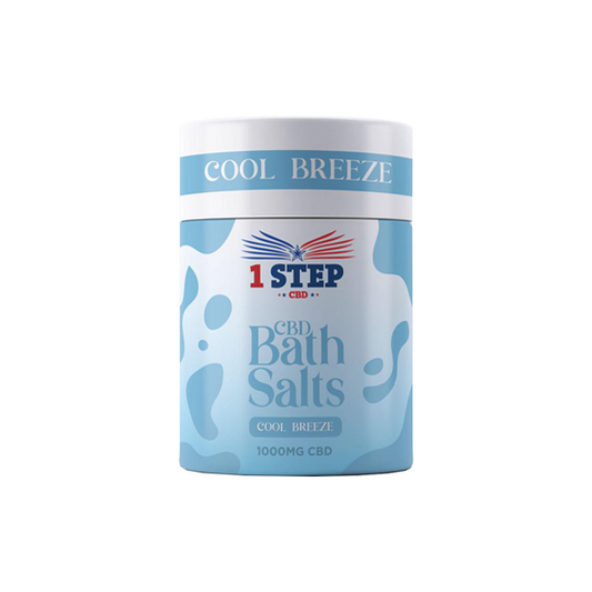 1 Step CBD 1000mg CBD Bath Salts - 500g (BUY 1 GET 1 FREE) - Flavour: Cool Breeze
