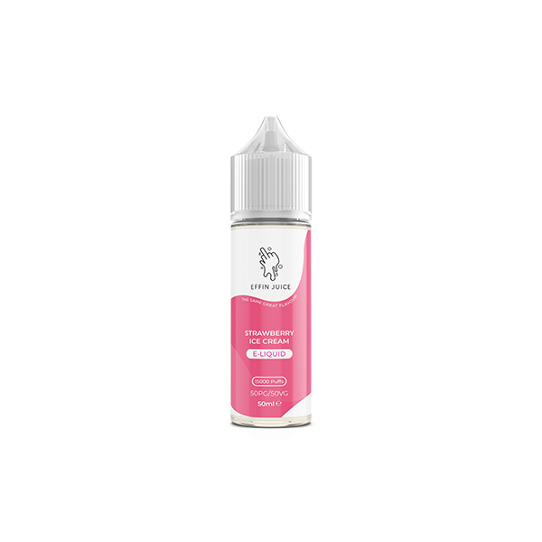 0mg EFFIN Juice 50ml Shortfill (50VG/50PG) - Stoptober Special Offer! - Flavour: Blue Raspberry