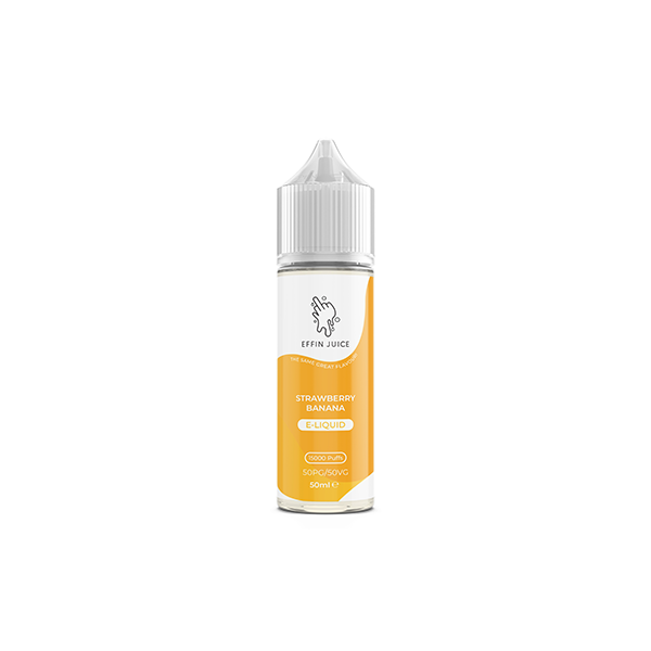 0mg EFFIN Juice 50ml Shortfill 0mg (50VG/50PG) - Flavour: Banana Ice