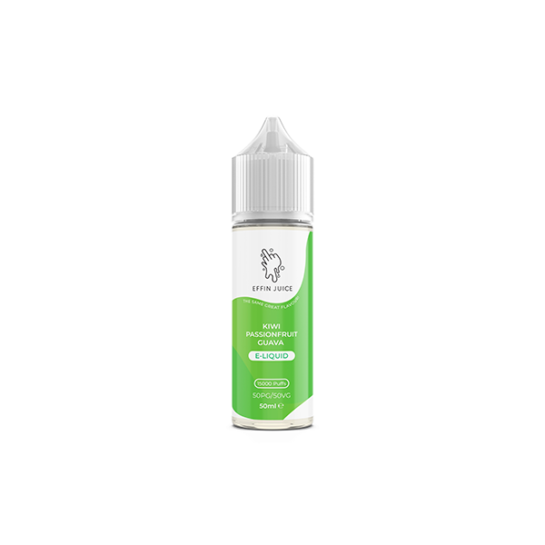 0mg EFFIN Juice 50ml Shortfill 0mg (50VG/50PG) - Flavour: Blue Razz Lemonade