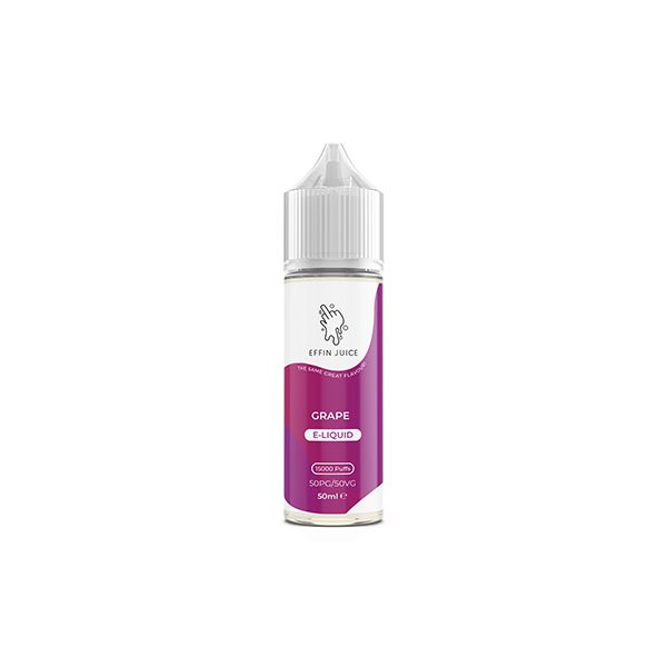 0mg EFFIN Juice 50ml Shortfill (50VG/50PG) - Stoptober Special Offer! - Flavour: Kiwi Passion Guava