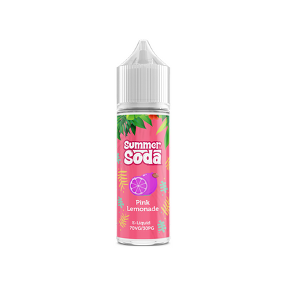 Summer Soda 50ml Shortfill 0mg (70VG/30PG) - Flavour: Peach Raspberry Fizz
