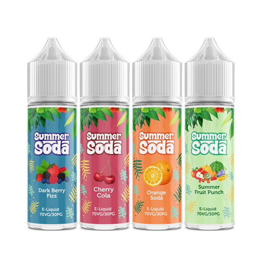 Summer Soda 50ml Shortfill 0mg (70VG/30PG) - Flavour: Cherry Cola