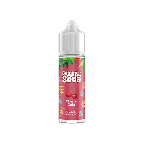 Summer Soda 50ml Shortfill 0mg (70VG/30PG) - Flavour: Peach Raspberry Fizz