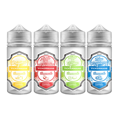 Vickermans Lemonade 100ml Shortfill 0mg (70VG/30PG) - Flavour: Orange N Passionfruit Lemonade