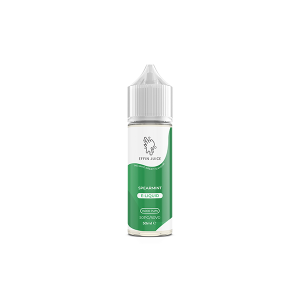 0mg EFFIN Juice 50ml Shortfill 0mg (50VG/50PG) - Flavour: Blue Raspberry