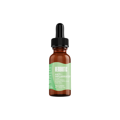 Hembiotic 500mg Broad-Spectrum Functional CBD Oil - 15ml - Flavour: Morning Energy