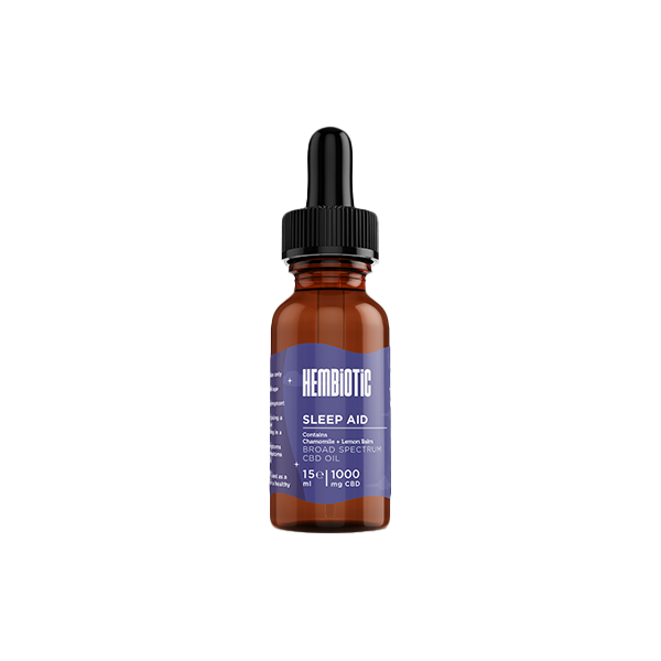 Hembiotic 1000mg Broad-Spectrum Functional CBD Oil - 15ml - Flavour: Morning Energy