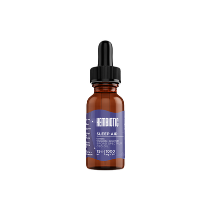 Hembiotic 1000mg Broad-Spectrum Functional CBD Oil - 15ml - Flavour: Morning Energy