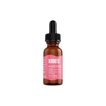 Hembiotic 1500mg Broad-Spectrum Functional CBD Oil - 15ml - Flavour: Rocket Fuel