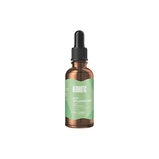 Hembiotic 2500mg Broad-Spectrum Bulk Functional CBD Oil - 50ml - Flavour: Stress Relief