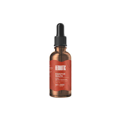 Hembiotic 2500mg Broad-Spectrum Bulk Functional CBD Oil - 50ml - Flavour: Digestive Health