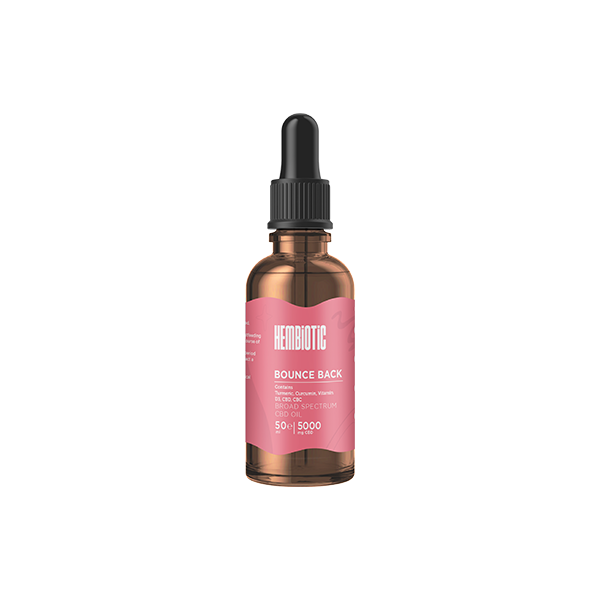 Hembiotic 5000mg Broad-Spectrum Bulk Functional CBD Oil - 50ml - Flavour: Anti-Inflammatory