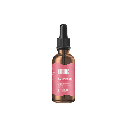 Hembiotic 5000mg Broad-Spectrum Bulk Functional CBD Oil - 50ml - Flavour: Digestive Health