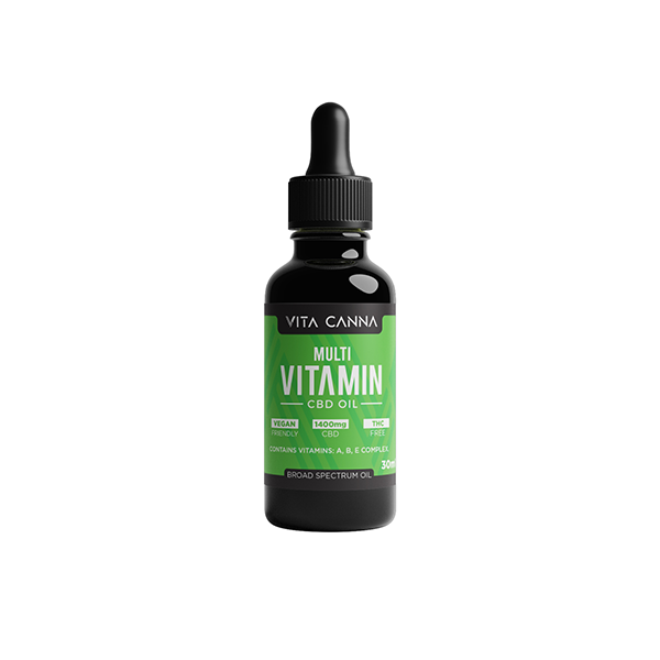 Vita Canna 1400mg Broad Spectrum Functional CBD C8 MCT Oil - 30ml - Flavour: Focus