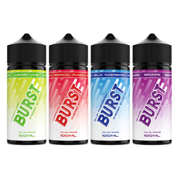 Burst Energy 100ml Shortfill 0mg (70VG/30PG) - Flavour: Ice Pop