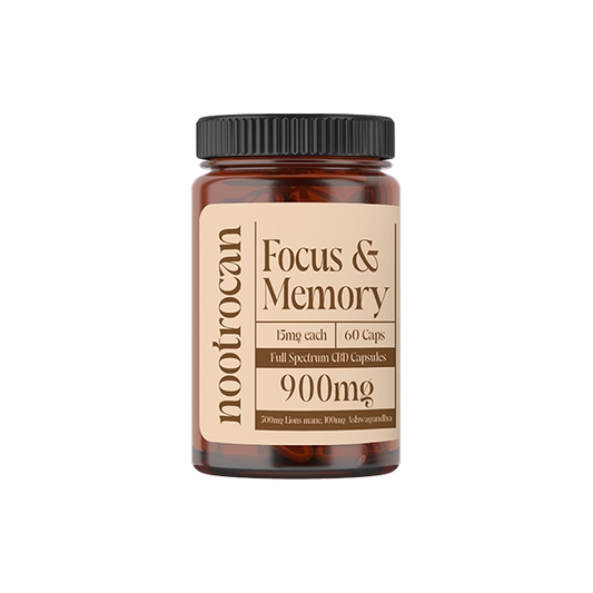Nootrocan 900mg Full Spectrum CBD Nootropic Capsules - 60 Caps - Flavour: Healthy Skin