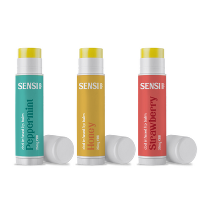 Sensi Skin 25mg CBD Lip Balm - 4g (BUY 1 GET 1 FREE) - Flavour: Strawberry