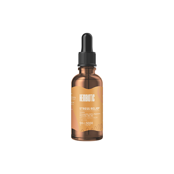 Hembiotic 5000mg Broad-Spectrum Bulk Functional CBD Oil - 50ml - Flavour: Morning Energy