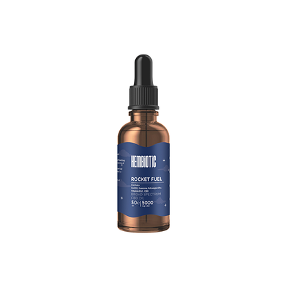 Hembiotic 5000mg Broad-Spectrum Bulk Functional CBD Oil - 50ml - Flavour: Digestive Health