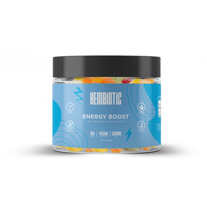 Hembiotic 500mg Functional CBD Gummy Bears - 100g - Flavour: Stress Relief