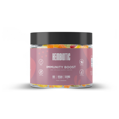 Hembiotic 500mg Functional CBD Gummy Bears - 100g - Flavour: Superfood