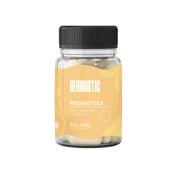 Hembiotic 750mg Functional CBD Capsules - 30 Caps - Flavour: Stress Relief