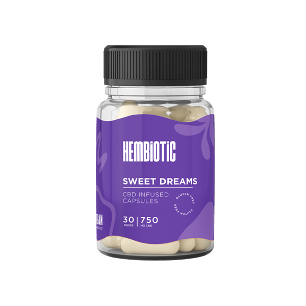 Hembiotic 750mg Functional CBD Capsules - 30 Caps - Flavour: Multivitamin