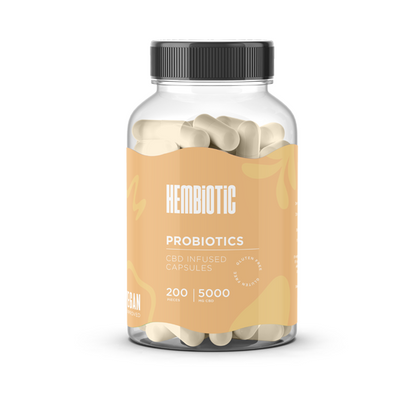 Hembiotic 5000mg Bulk Functional CBD Capsules - 200 Caps - Flavour: Immunity