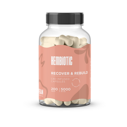 Hembiotic 5000mg Bulk Functional CBD Capsules - 200 Caps - Flavour: Superfood