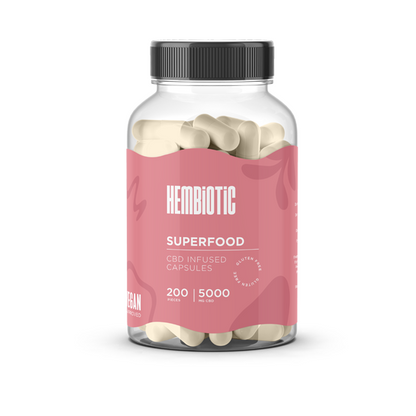 Hembiotic 5000mg Bulk Functional CBD Capsules - 200 Caps - Flavour: Winter Defence