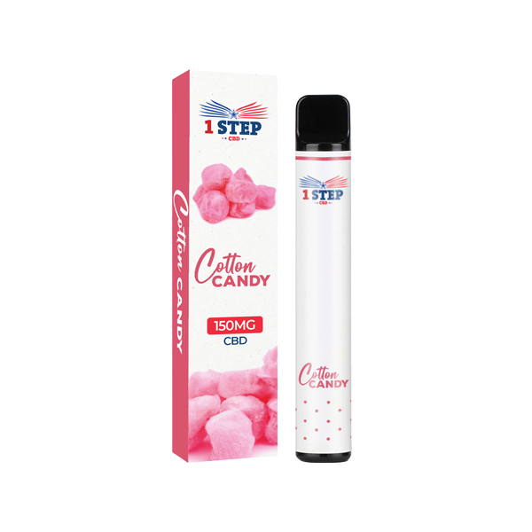1 Step 150mg CBD Disposable Vape Device - Flavour: Bubble Gum