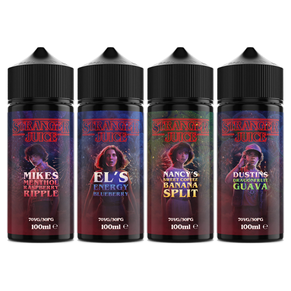 Stranger Juice 100ml Shortfill 0mg (70VG/30PG) - Flavour: Mike's Menthol Raspberry Ripple