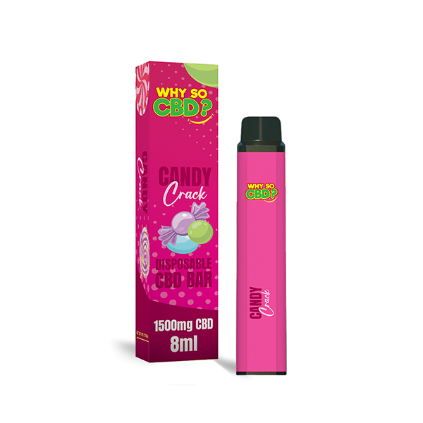 Why So CBD? 1500mg CBD Broad Spectrum Disposable Vape - 8ml - Flavour: Hash Berg