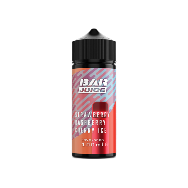 Bar Juice 100ml Shortfill 0mg (50VG/50PG) - Flavour: Strawberry Watermelon