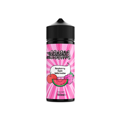 Triple Treats 100ml Shortfill 0mg (70VG/30PG) - Flavour: Cherry Lime Blueberry