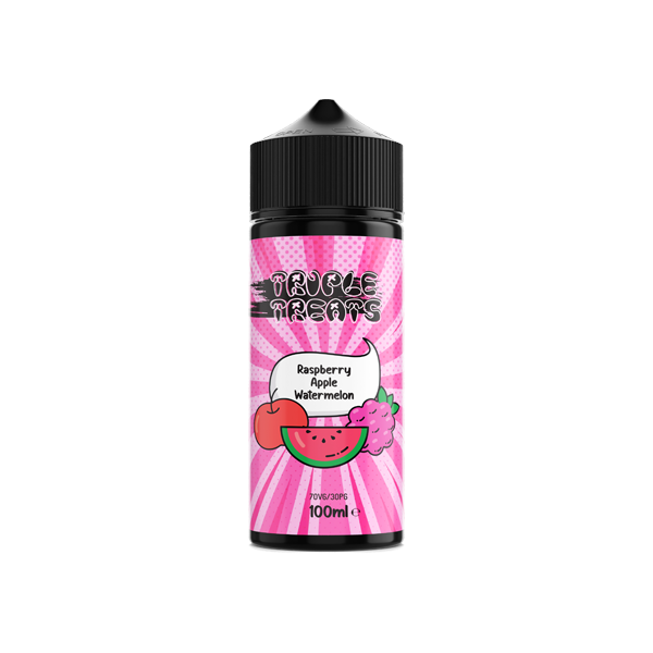 Triple Treats 100ml Shortfill 0mg (70VG/30PG) - Flavour: Apple Peach Cactus
