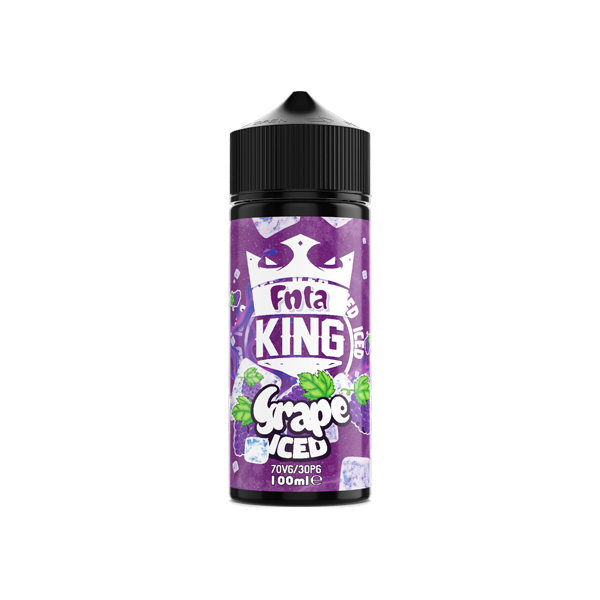 FNTA King Iced 100ml Shortfill 0mg (70VG/30PG) - Size: Blackberry