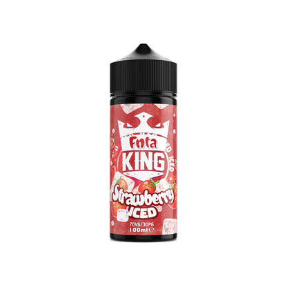 FNTA King Iced 100ml Shortfill 0mg (70VG/30PG) - Size: Cherry