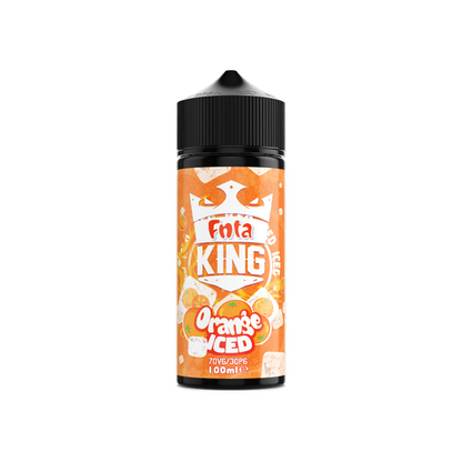 FNTA King Iced 100ml Shortfill 0mg (70VG/30PG) - Size: Raspberry