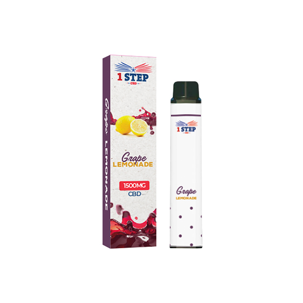 1 Step CBD 1500mg Broad Spectrum Disposable Vape - 8ml - Flavour: Energy Drink