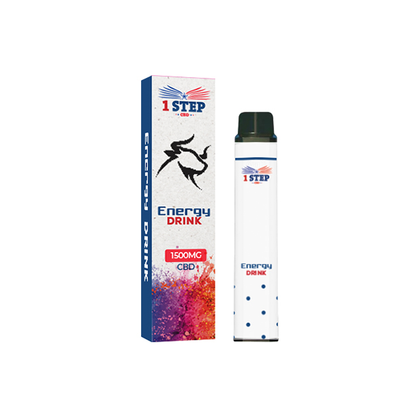 1 Step CBD 1500mg Broad Spectrum Disposable Vape - 8ml - Flavour: Vanilla Custard