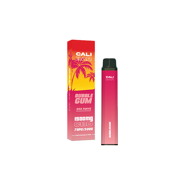 Cali Co 1500mg CBD Disposable Vape - 3000 puffs - Flavour: Strawberry Raspberry Cherry Ice