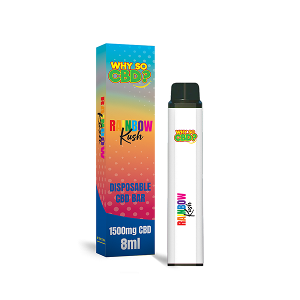 Why So CBD? 1500mg CBD Broad Spectrum Disposable Vape - 8ml - Flavour: Hash Berg