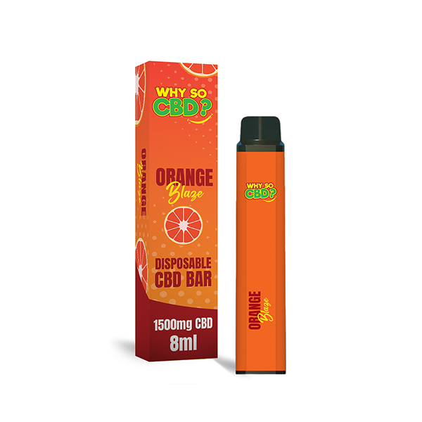 Why So CBD? 1500mg CBD Broad Spectrum Disposable Vape - 8ml - Flavour: Hash Berg