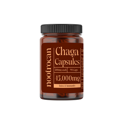 Nootrocan 45000mg Nootropic Vegan Mushroom Capsules - 90 Caps - Mushroom Type: Lion's Mane