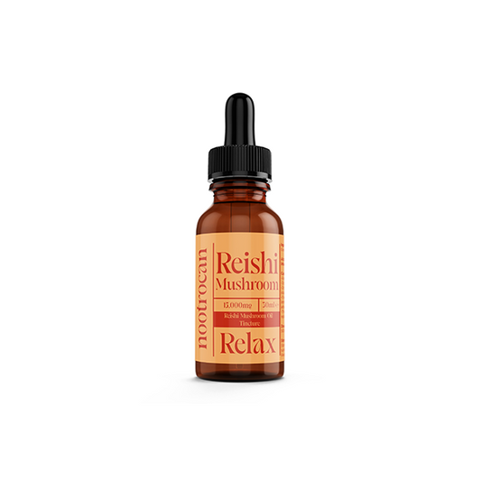 Nootrocan 15000mg Nootropic 50% Mushroom Tincture - 30ml - Mushroom Type: Relax - Reishi Mushrooms