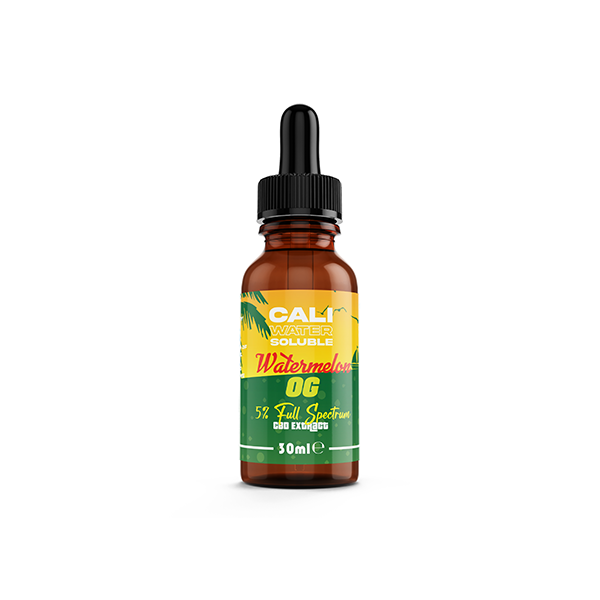 CALI 5% Water Soluble Full Spectrum CBD Extract - Original 30ml - Flavour: Natural