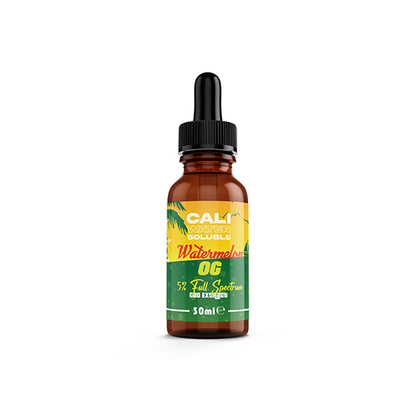 CALI 5% Water Soluble Full Spectrum CBD Extract - Original 30ml - Flavour: Natural